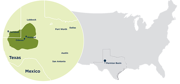 map of permian