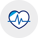 icon: heart with pulse EKG symbol