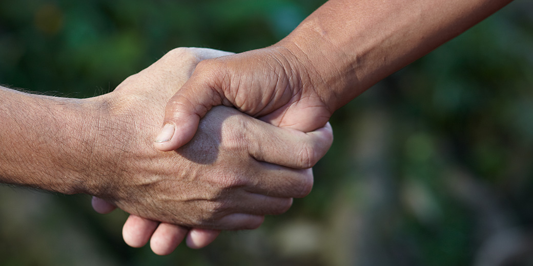 Handshake with hands only