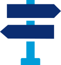 icon of directional road signs