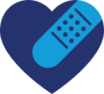 icon of a heart with a bandaid