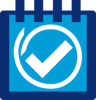 icon of calendar with checkmark